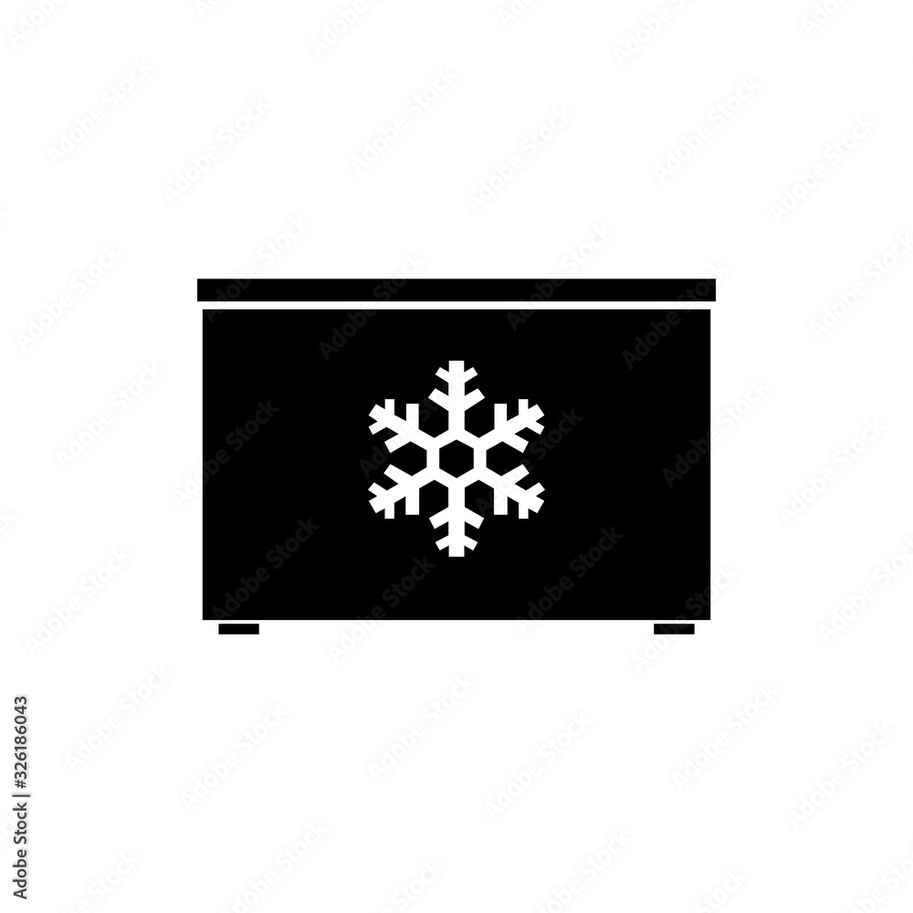 Refrigerator icon, logo isolated on white background Refrigerator icon, logo isolated on white background