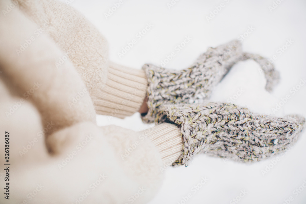 Fototapeta premium Snow heart