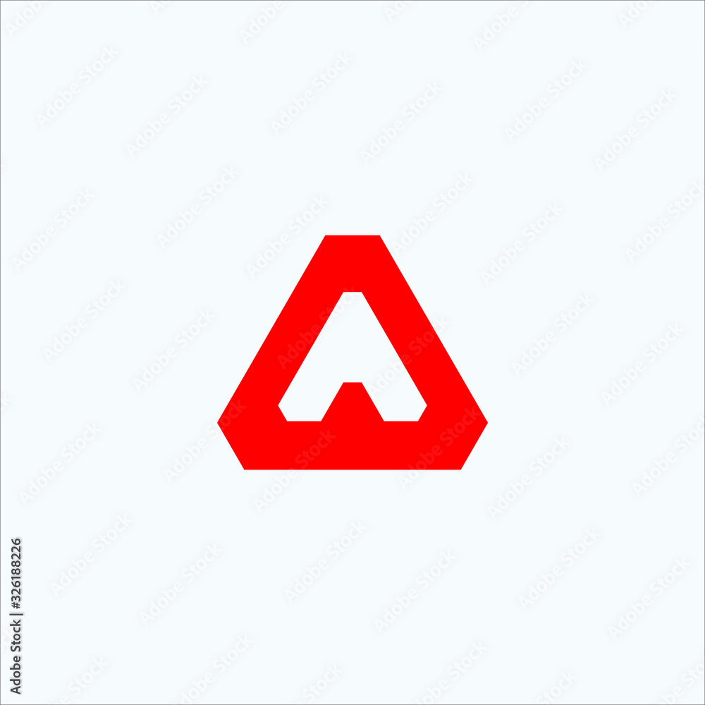 vector a letter initial design template vector a letter initial design template