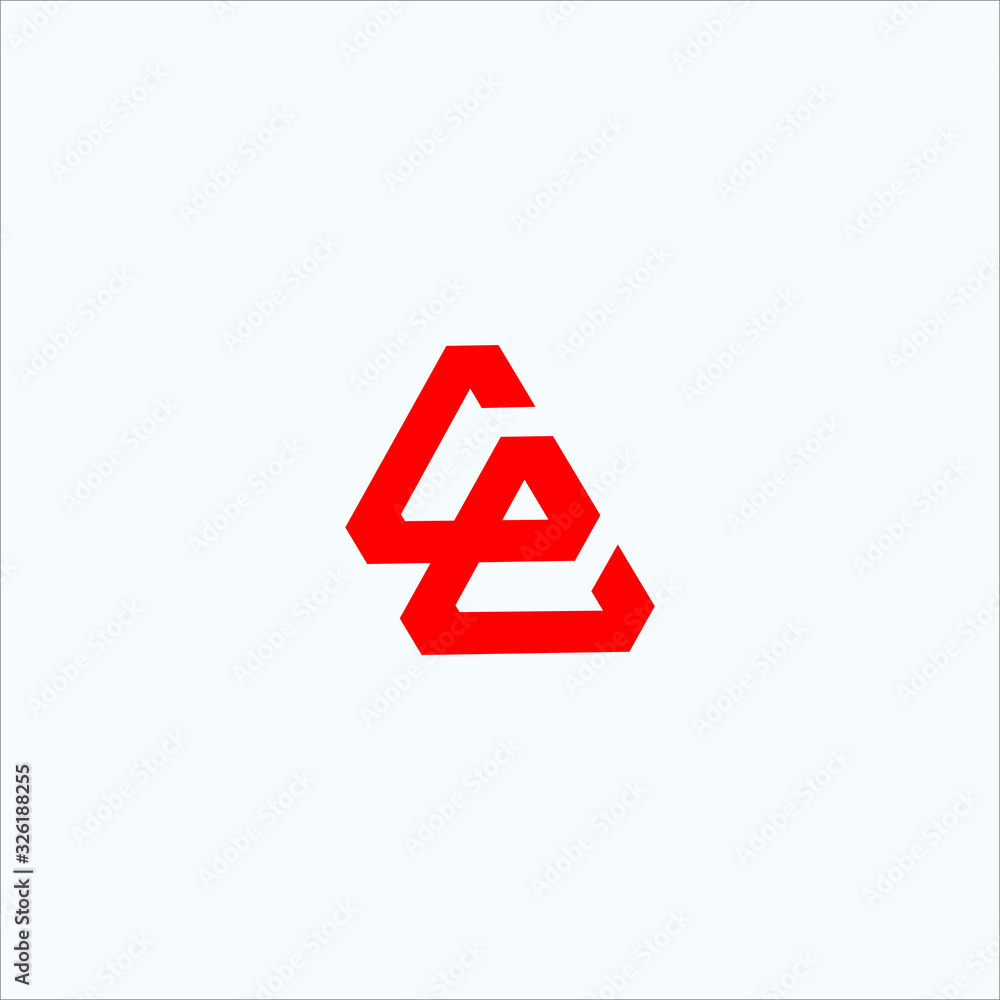 vector c e letter initial design template vector c e letter initial design template