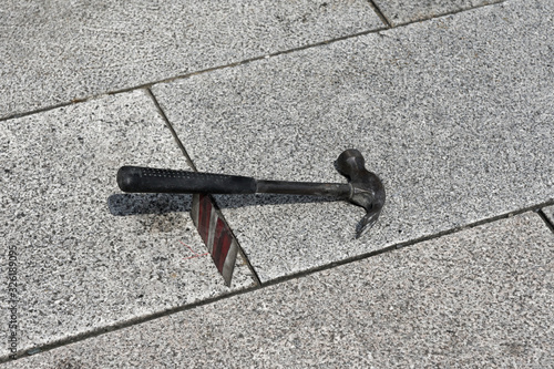 Somebody left a hammer