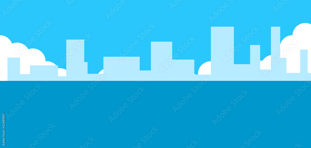 Abstract blue city background with buildings Abstract blue city background with buildings