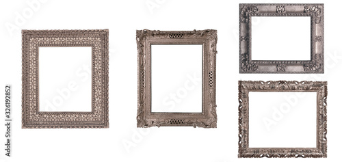 isolated antique picture frame