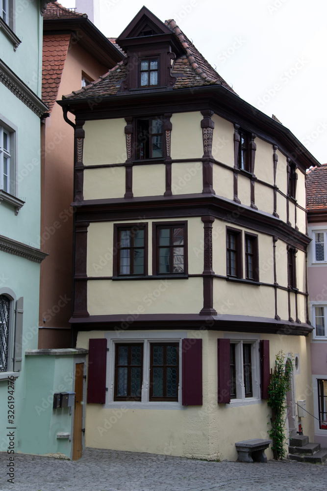 old houses in Rothenburg ob der Tauber