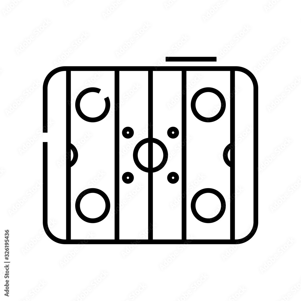 Game place line icon, concept sign, outline vector illustration, linear symbol. Game place line icon, concept sign, outline vector illustration, linear symbol.