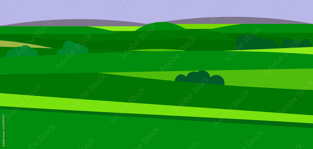 Obraz premium Abstract background with grass and blue sky