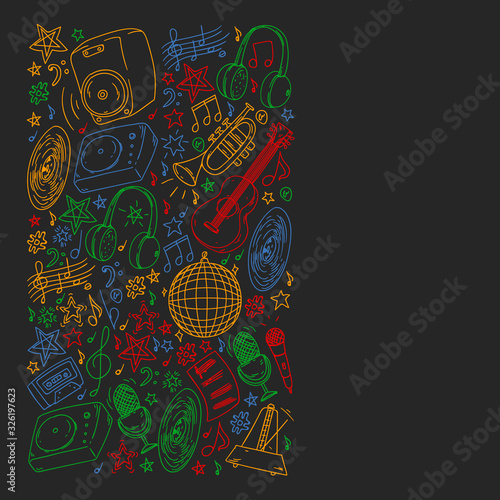 Children play music. Musical education, theatre, school.