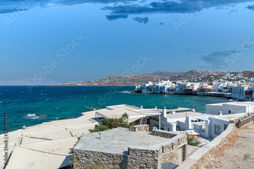 Chora village   Little Venice   - Mykonos Cyclades island - Aegean sea - Greece