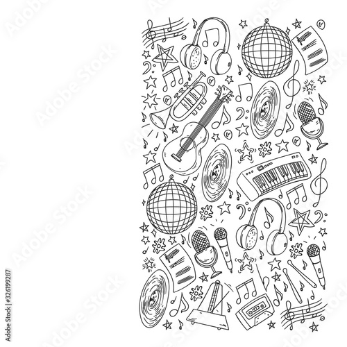 Children play music. Musical education, theatre, school.