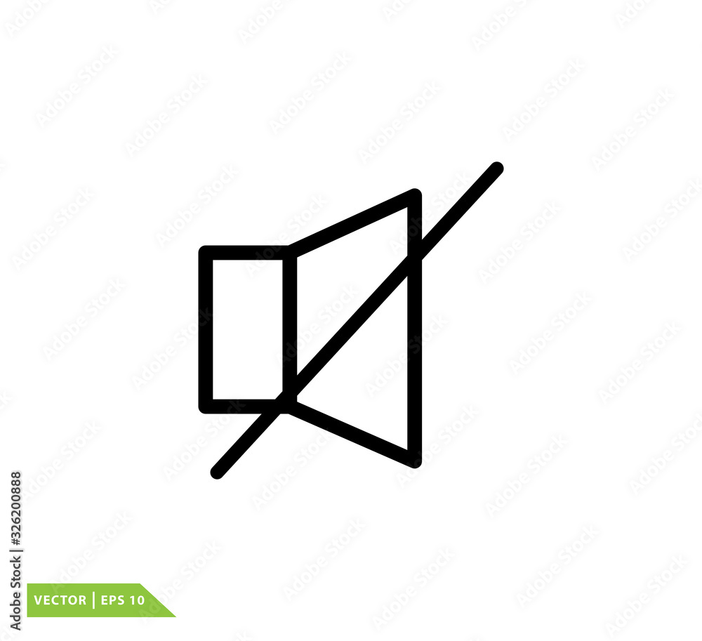 Speaker icon vector logo template Speaker icon vector logo template