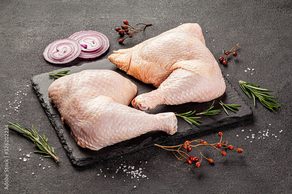 Shooting for the catalog. Raw meat products, different parts of the