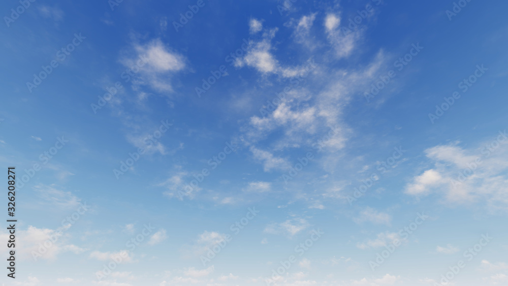 Obraz premium Cloudy blue sky abstract background, blue sky background with tiny clouds