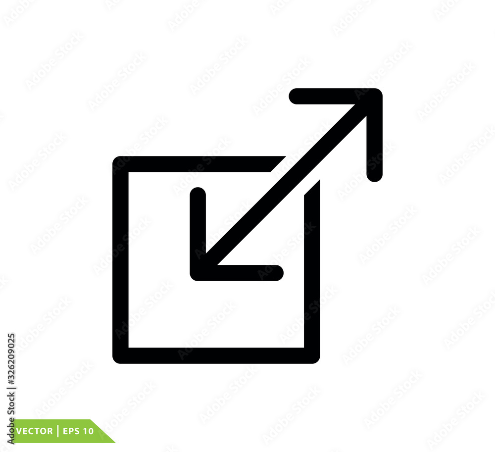 Arrow icon vector logo design template Arrow icon vector logo design template