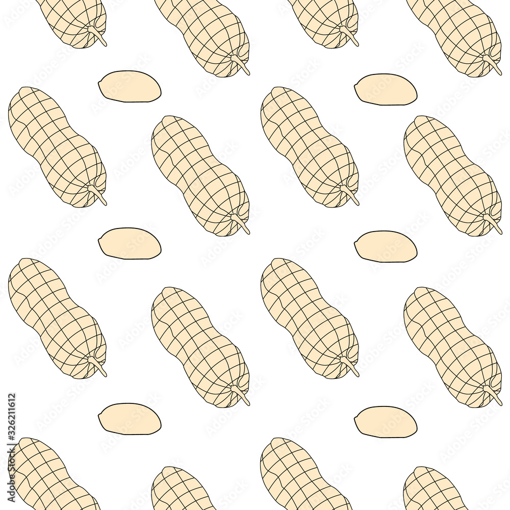 Seamless pattern peanut background illustration vector eps 10 Seamless pattern peanut background illustration vector eps 10