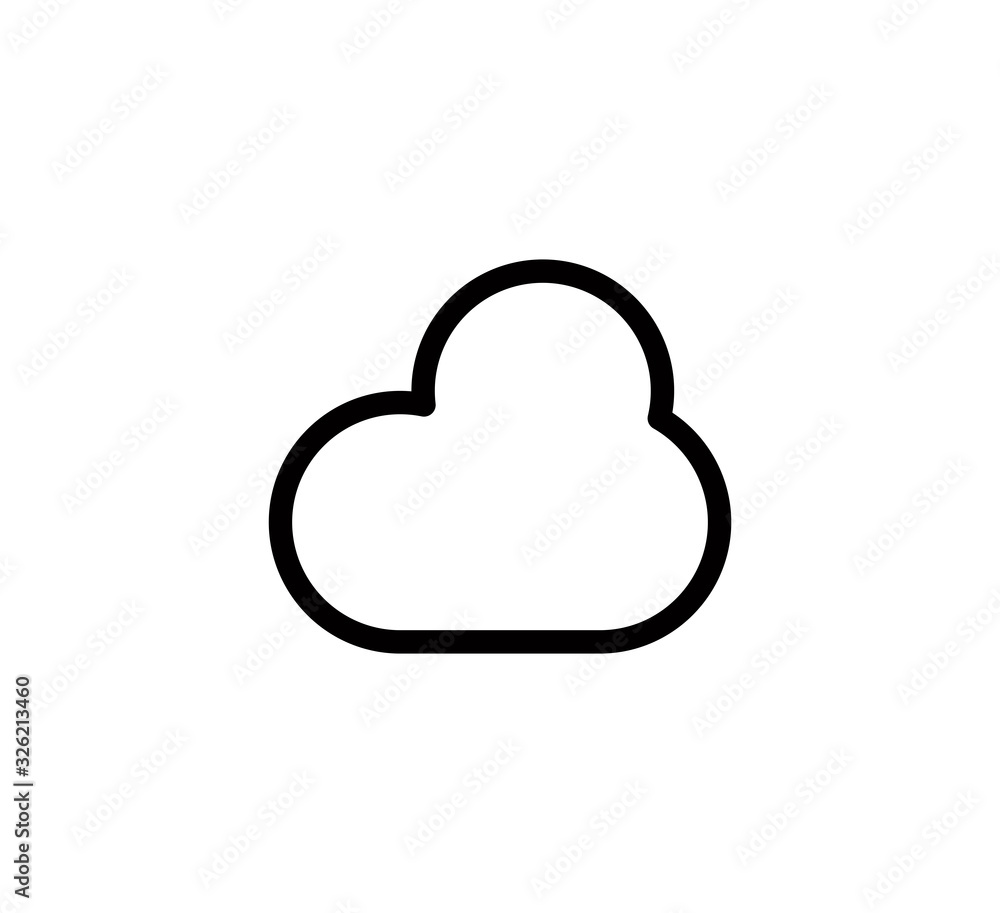 Cloud icon vector logo template Cloud icon vector logo template