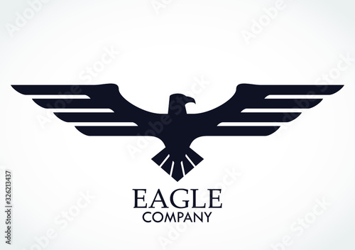 elegant eagle symbol logo