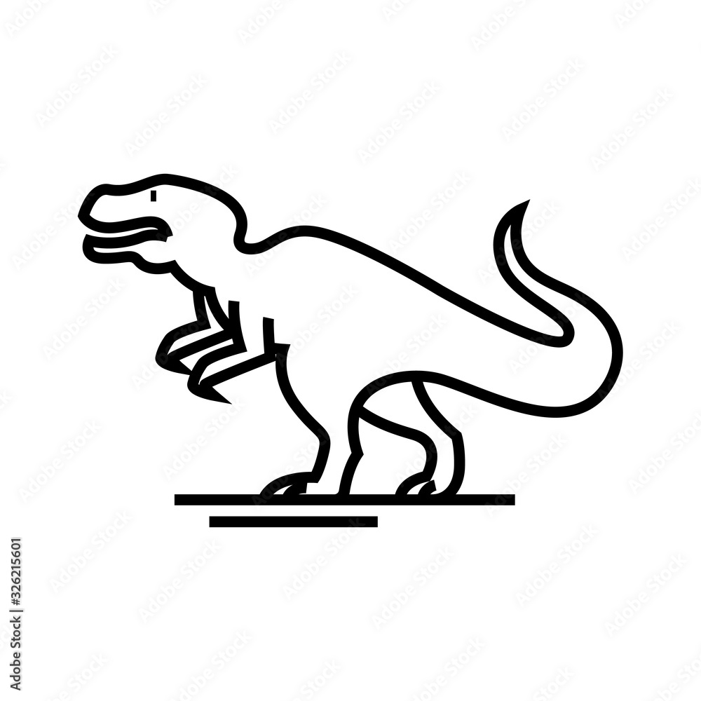 Obraz premium Evolution animal line icon, concept sign, outline vector illustration, linear symbol.
