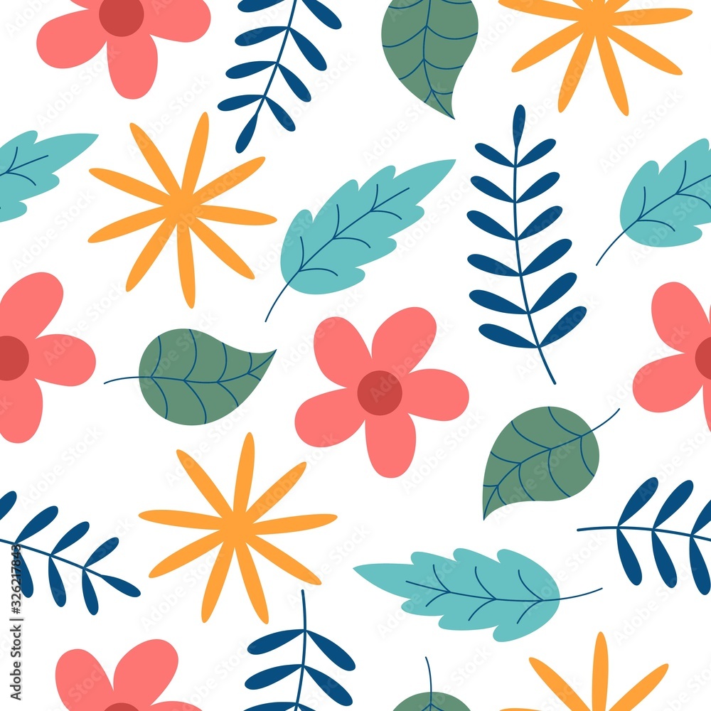 simple flower pattern designs, for backgrounds, posters, t-shirt print, patches and other uses