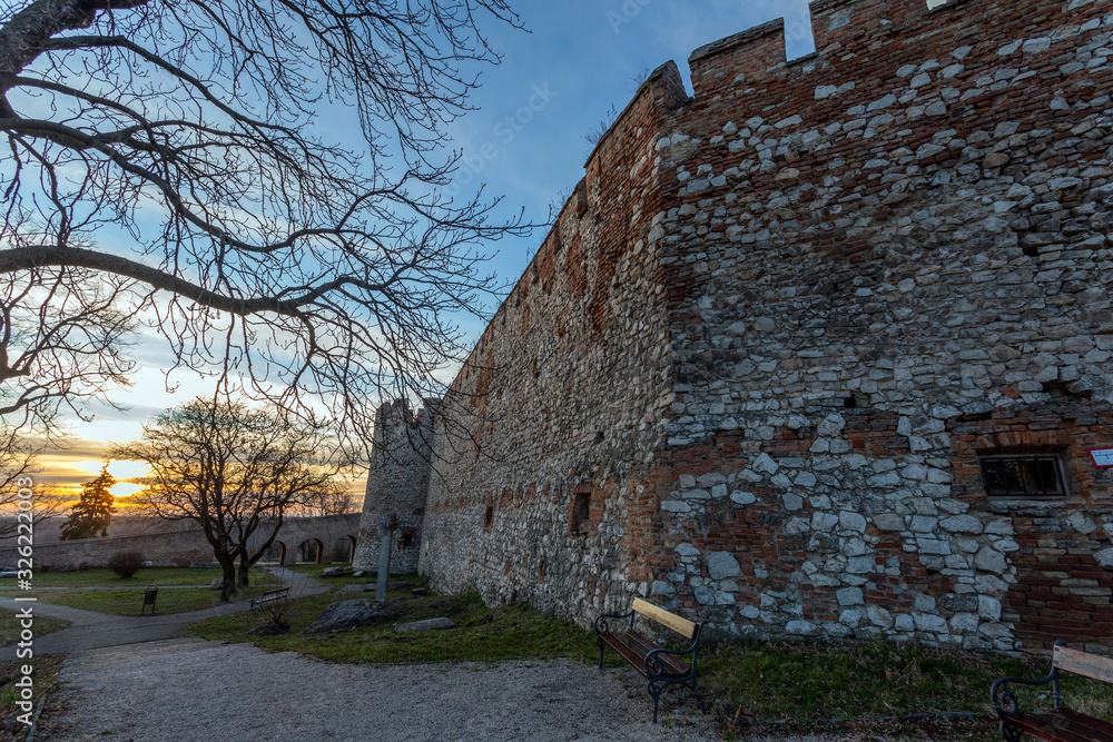 Castle of Siklos on a sunny winter day.