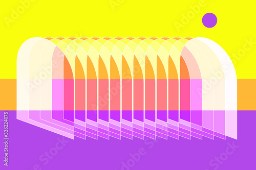 abstract background with rainbow