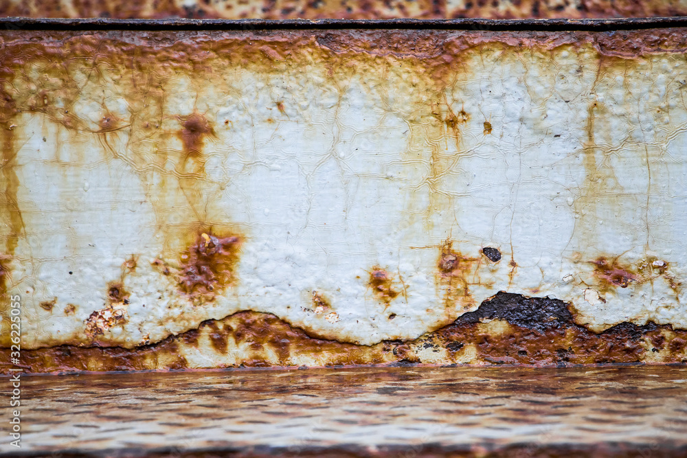 Naklejka premium The texture of the old rusty metal.