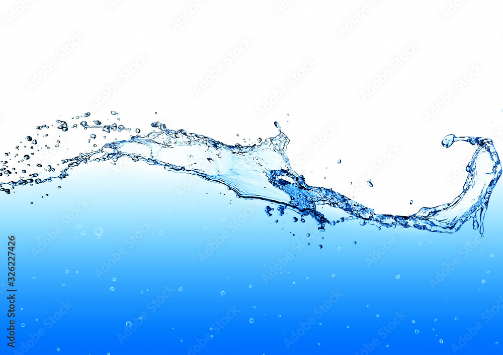 流動的な波と抽象的な水しぶきのクローズアップ 流動的な波と抽象的な水しぶきのクローズアップ