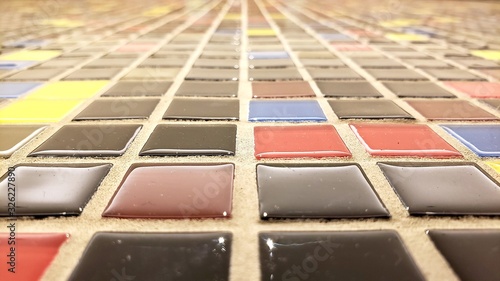 cerâmica colorida 