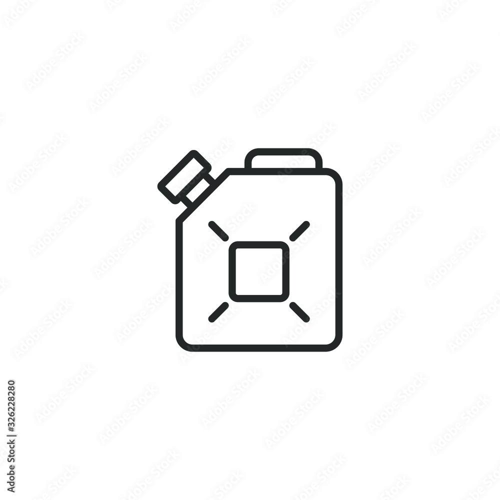 jerrycan oil icon template color editable. Canister of gasoline symbol vector sign isolated on white background illustration for graphic and web design. jerrycan oil icon template color editable. Canister of gasoline symbol vector sign isolated on white background illustration for graphic and web design.