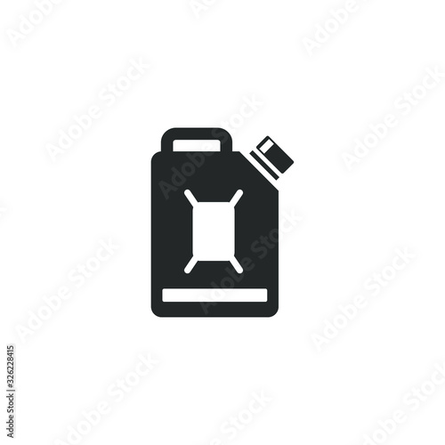 jerrycan oil icon template color editable. Canister of gasoline symbol vector sign isolated on white background illustration for graphic and web design.