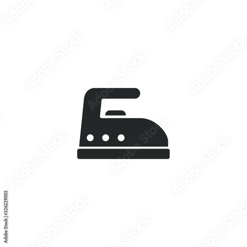 smoothing iron icon template color editable. smoothing iron symbol vector sign isolated on white background illustration for graphic and web design.