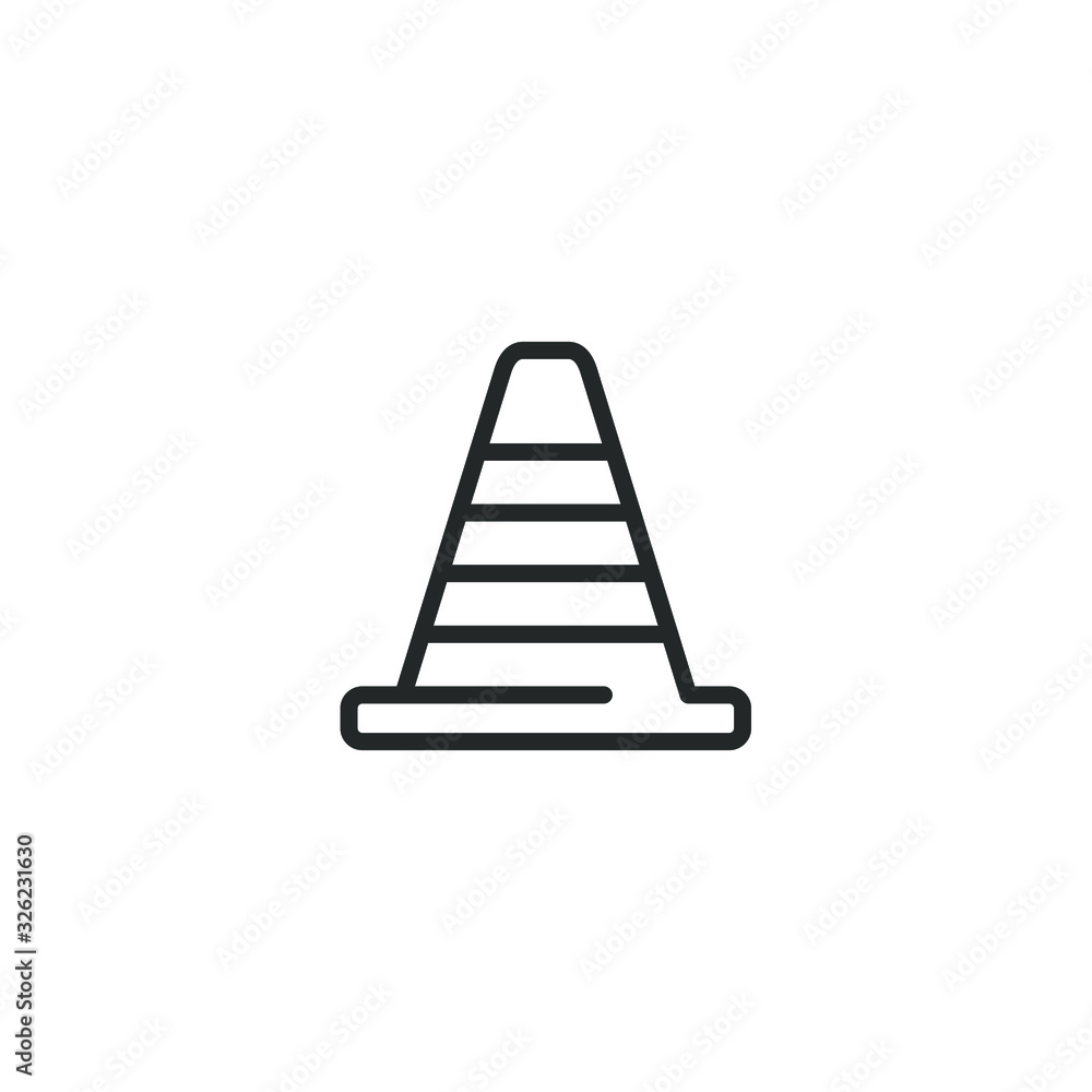 traffic cone icon template color editable. Traffic warning symbol vector sign isolated on white background illustration for graphic and web design. traffic cone icon template color editable. Traffic warning symbol vector sign isolated on white background illustration for graphic and web design.