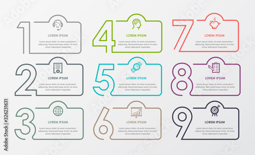 Vector infographic template