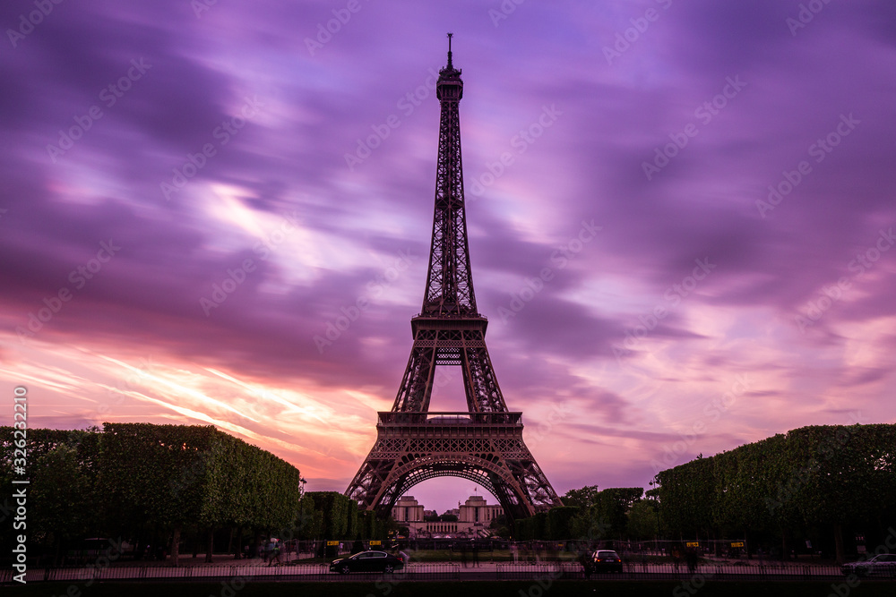 Purple Sunset at Paris