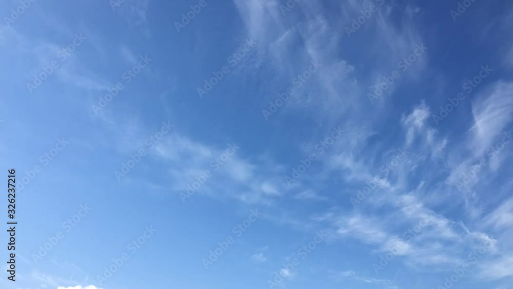 青空と冬の雲 タイムラプス 青空と冬の雲 タイムラプス