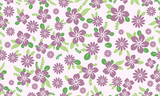 Elegant wallpaper for spring, with beautiful leaf and flower pattern background design.