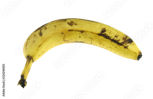 spotted banana isolated on white background