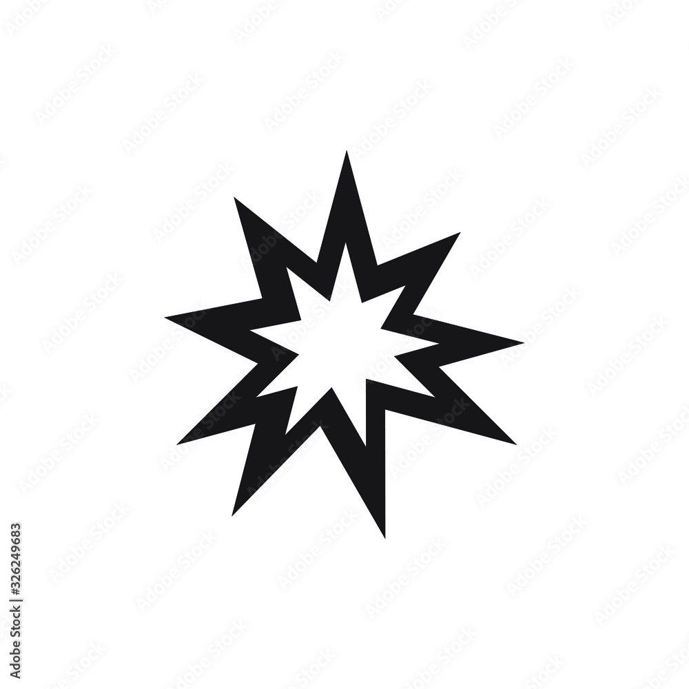 Explosion icon design. vector illustration Explosion icon design. vector illustration