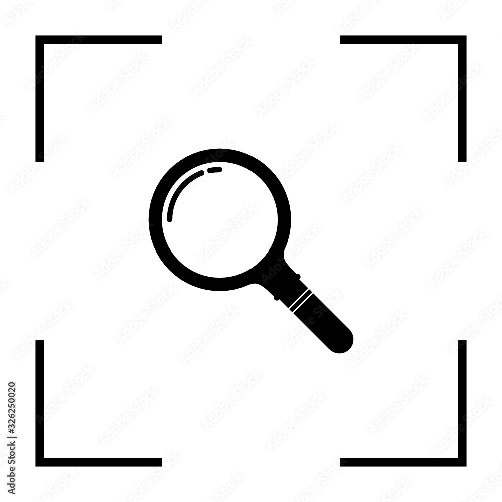 magnifying glass on white background magnifying glass on white background