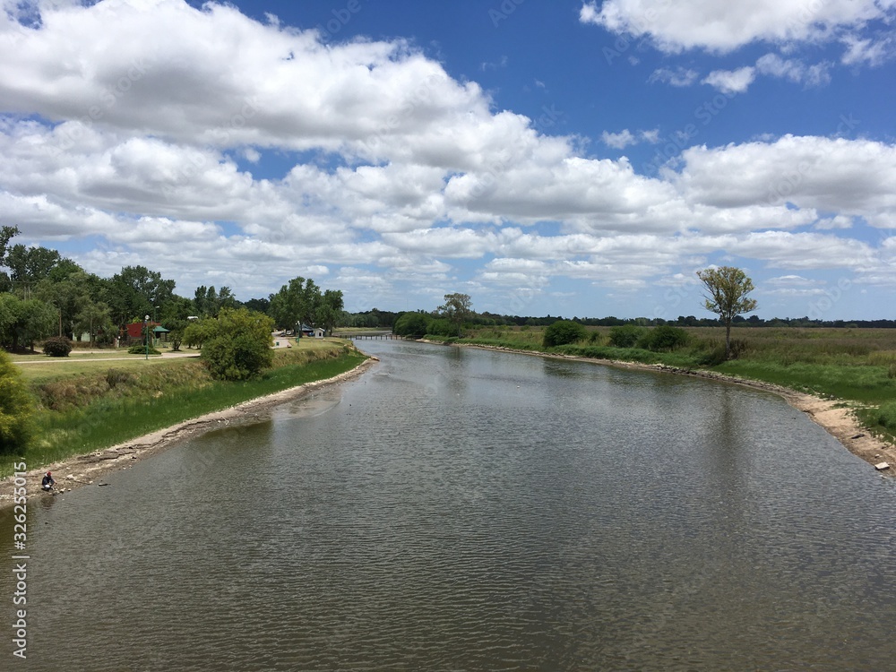 Fototapeta premium landscape with river
