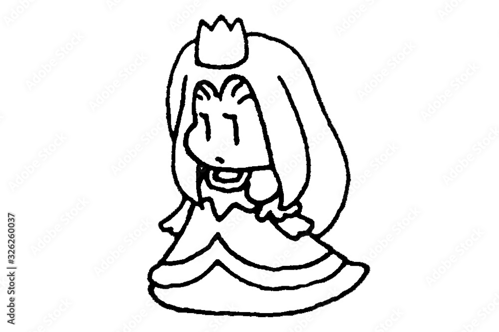 皇女様・塗り絵