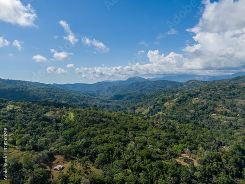 Beautiful aerial view of the Nauyaca Waterfall In Costa Rica © Gian