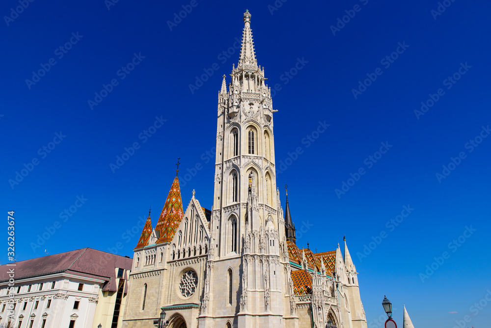 Matthias Church, a Catholic church located in the Holy Trinity Square, Buda's Castle District, Budapest, Hungary