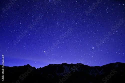 Night scenery in Tateyama Alpine, Japan © sada