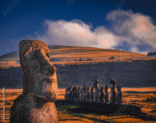 Ahu Tongariki at Easter Island photo