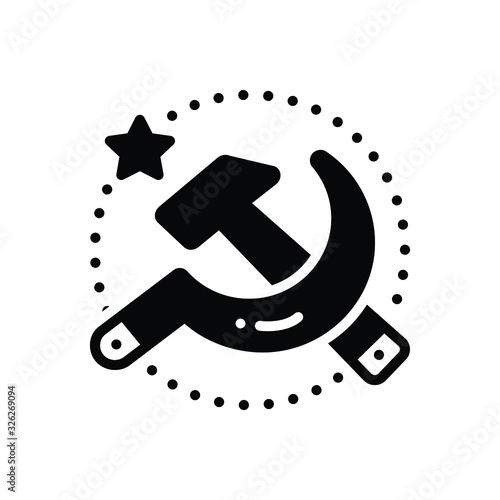 Black solid icon for soviet 