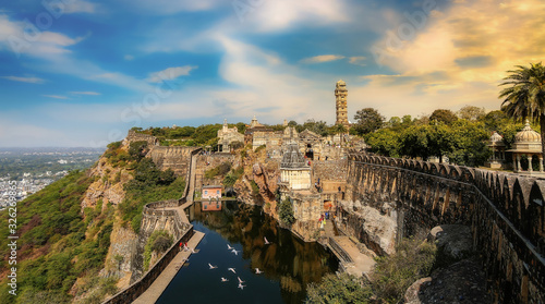 Принти на полотні Chittorgarh Fort Rajasthan at sunset