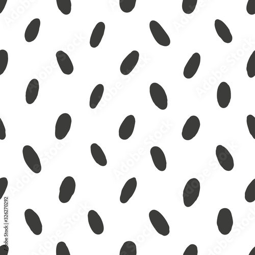 Simple abstract seamless patterns with spots and dots. Background for decoration, wrapping paper, wallpaper, cards and greetings. Minimalistic style two colors