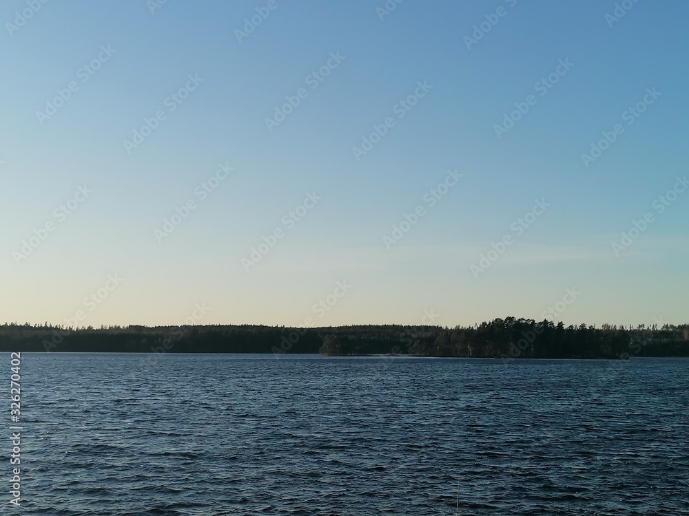 lake and sky