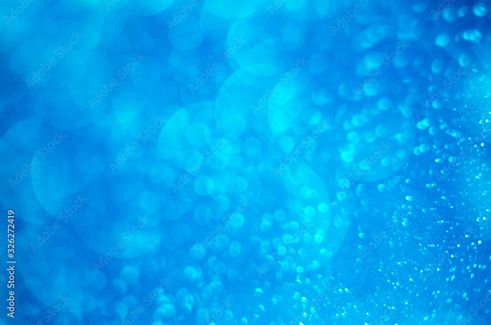  Abstract bokeh background. Blue bokeh lights. Blurred texture.