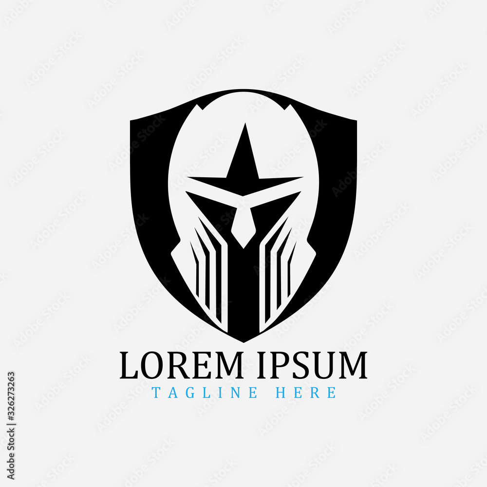 Gladiator mask , Spartan helmet logo template vector icon design Gladiator mask , Spartan helmet logo template vector icon design